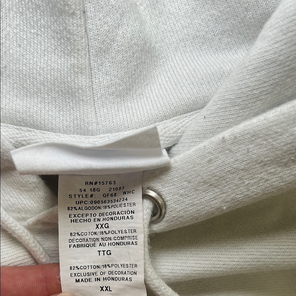 Champion Reverse Weave White Hoodie (XXL) - Picture 3 of 5